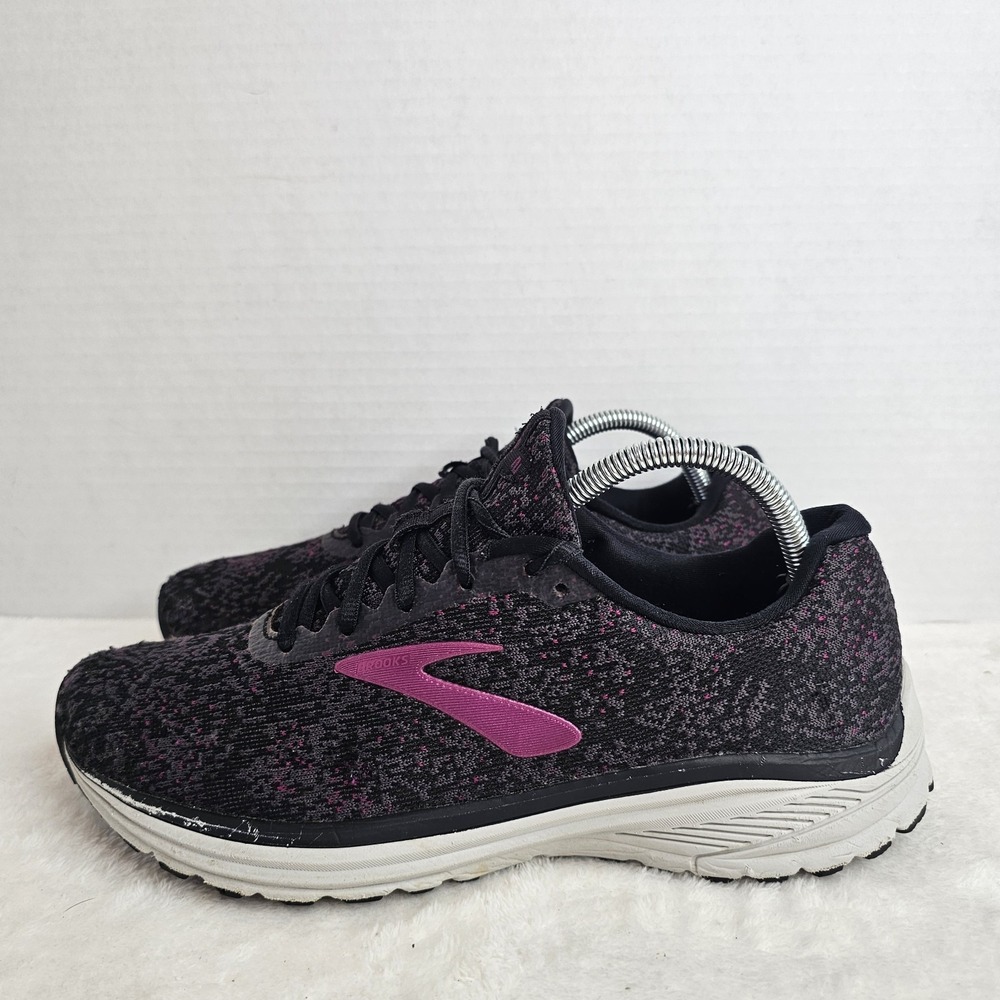 Brooks Anthem 2 Womens Size 10 Black Purple White Running Walking Shoes Sneakers